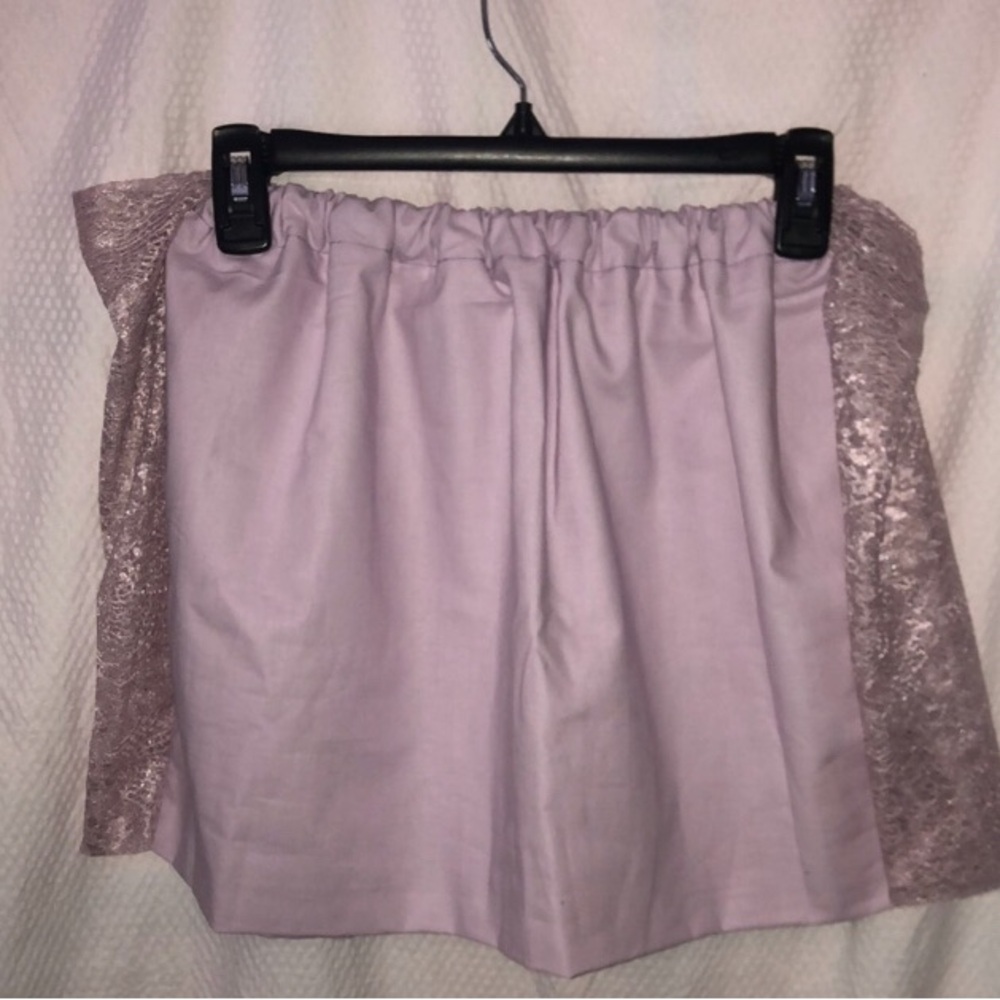 Sheer Side Shiny Lace and Cotton Plus Size Lavender Cardigan & Skirt XXL 47-52” - Picture 12 of 12